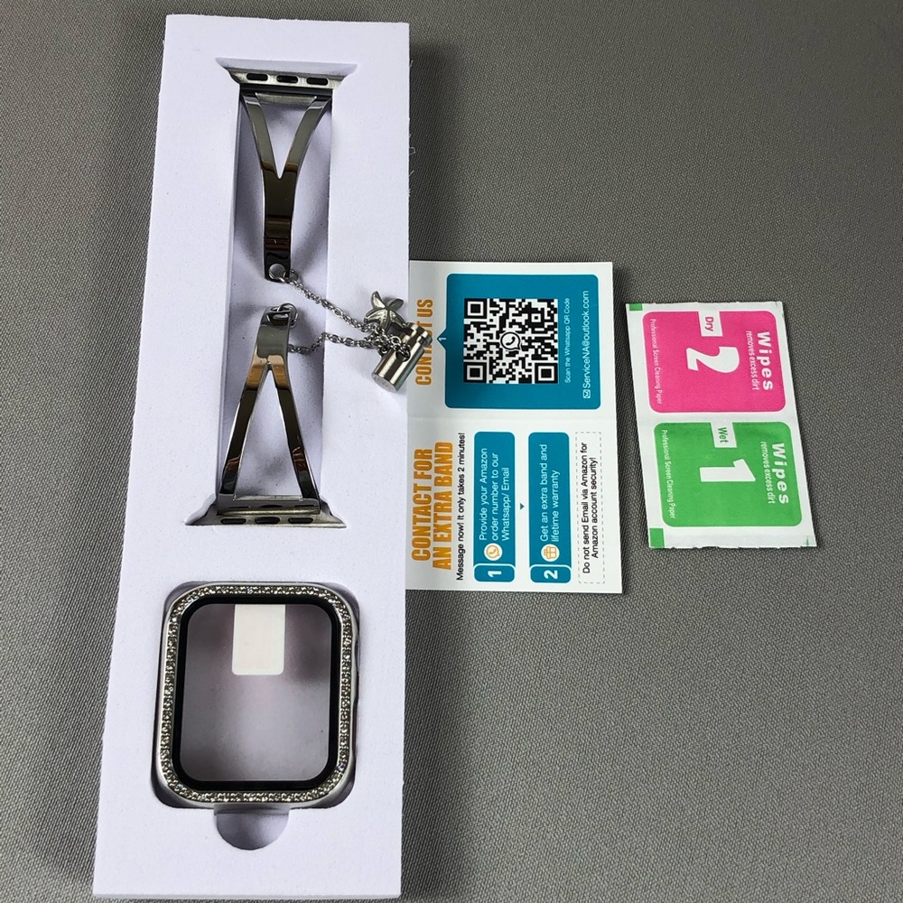 Compatible with Apple Watch Band 44mm Series 6 5 4, Jewelry Bracelet Bangle - Picture 6 of 7